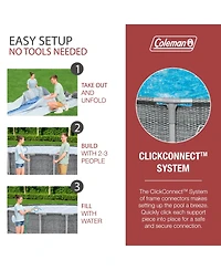 Coleman 26' x 52" Power Steel Frame Deluxe Series Above Ground Swimming Pool Set