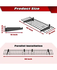Xdovet Floating Shelves Wall Mounted Storage Rack Heavy Duty 2 Pack