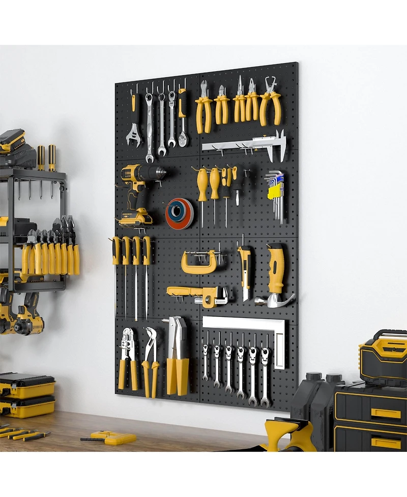 Xdovet Pegd Metal Pegboard Panels Wall Organizer Heavy Duty