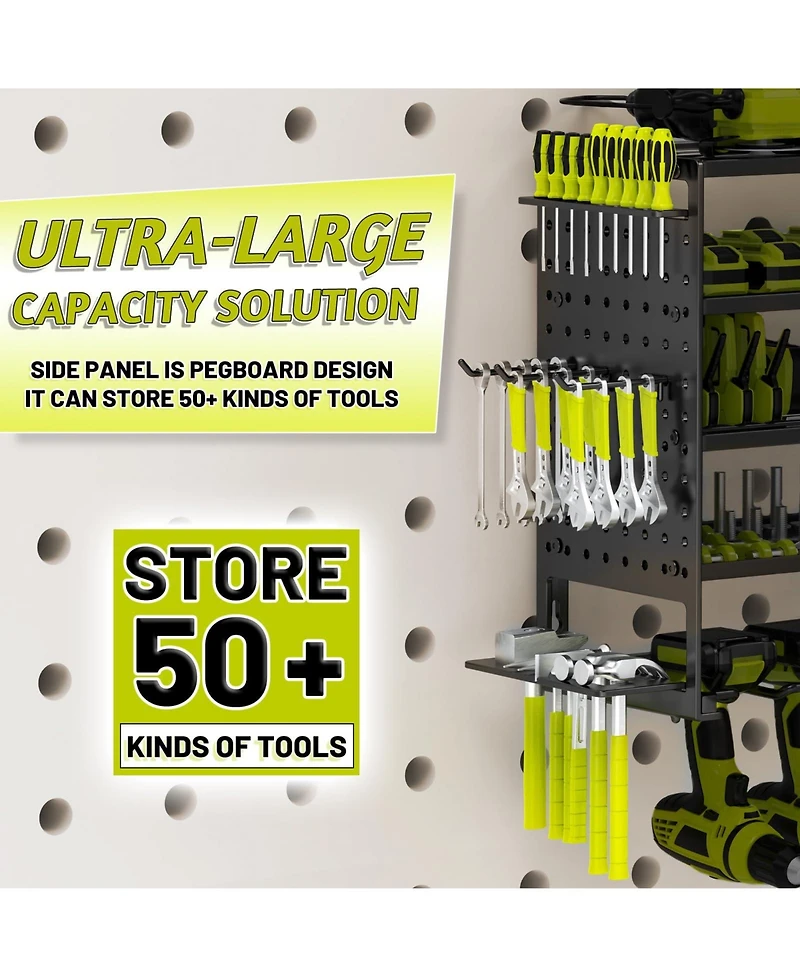 Xdovet Power Tool Organizer Wall Mount Metal Hanger Rack