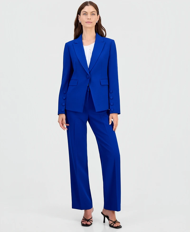 Tahari Asl Women's Single-Button Peak-Lapel Blazer