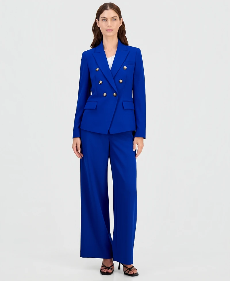 Tahari Asl Women's Faux Double-Breasted Blazer