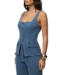 Jluxlabel Women's Step Forward Denim Top