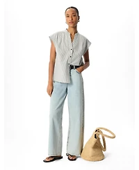 Whistles Women's Seersucker Stripe Shirt