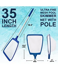 Xdovet Hot Tub Skimmer Net Extendable Handle Leaf Debris Removal