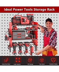 Xdovet Wall-mounted power tool storage rack