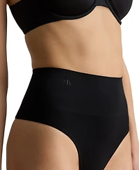 Lauren Ralph Women's Ribbed Elastic Waist Thongs