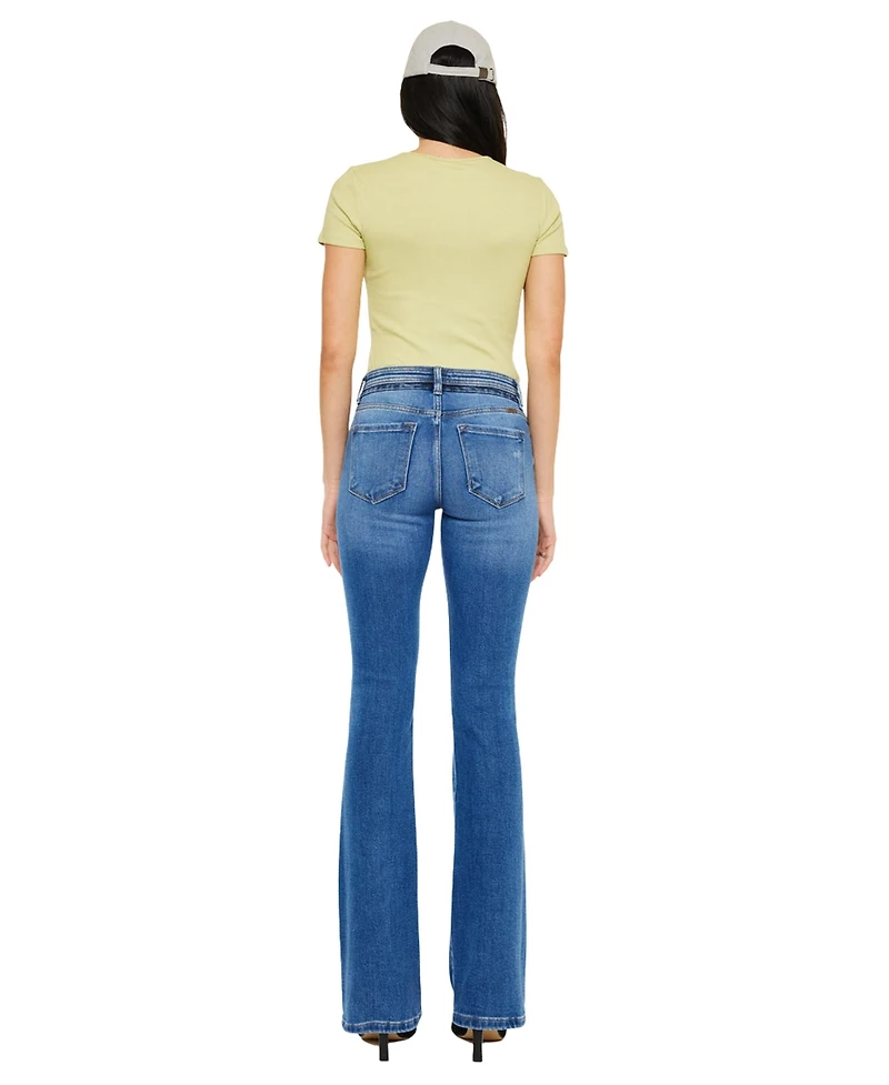 KanCan Women's Kiera Mid Rise Bootcut Jeans