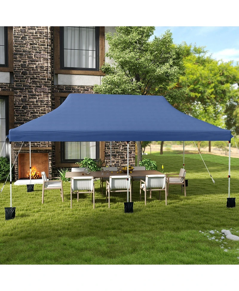 Sugift 10 X 20 Ft Pop up Canopy Tent Foldable Portable Outdoor Gazebo with Carry Bag