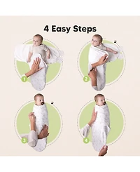 KeaBabies 3pk Soothe Zippy Baby Swaddles 0-6 Months, Newborn Sleep Sacks, Zipper Swaddle, Wearable Swaddle Blanket