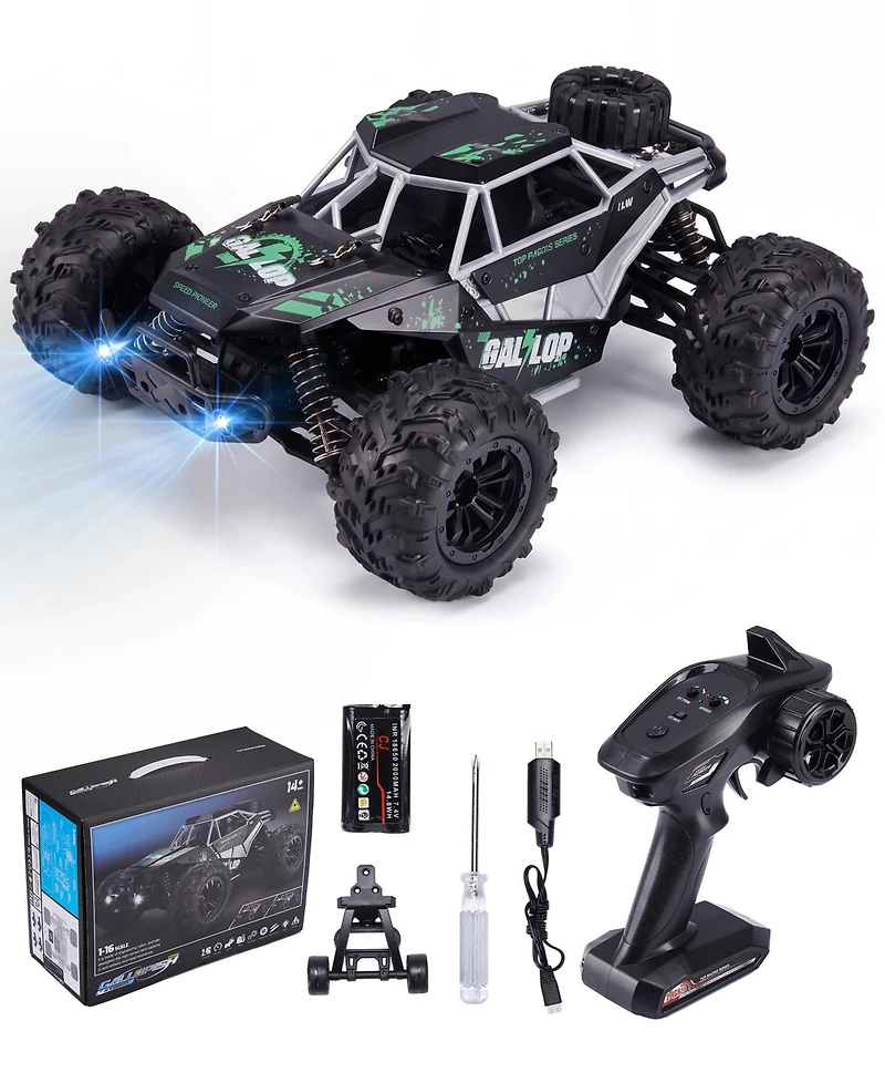 Sugift Remote Control Car 1:16 Scale 4WD Off Road Monster Truck for Kids Adults