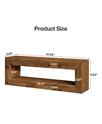 Tribesigns 47" Solid Wood Tv Stand For 32/43/55" Tvs