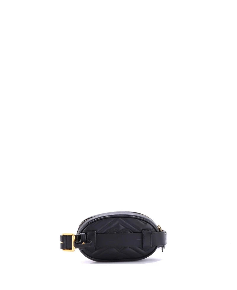 Pre-Owned Gucci Gg Marmont Belt Bag Matelasse Leather