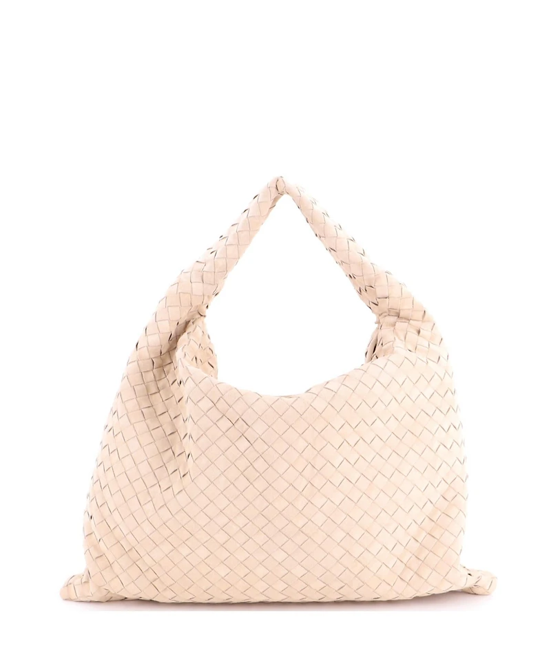 Pre-Owned Bottega Veneta Large Hop Hobo Intrecciato Suede