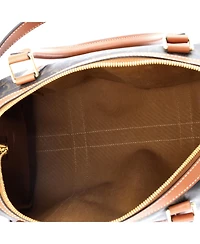 Pre-Owned Celine Medium Boston Bag Triomphe Coated Canvas