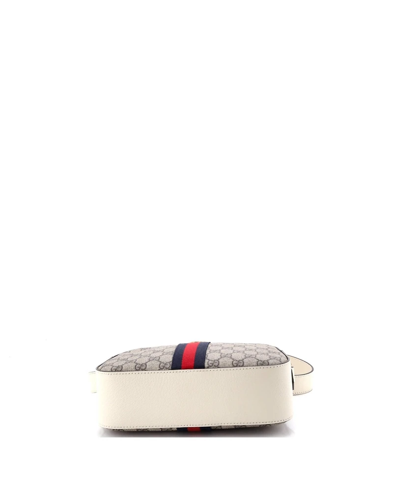 Pre-Owned Gucci Small Ophidia Camera Shoulder Bag Gg Coated Canvas with Leather