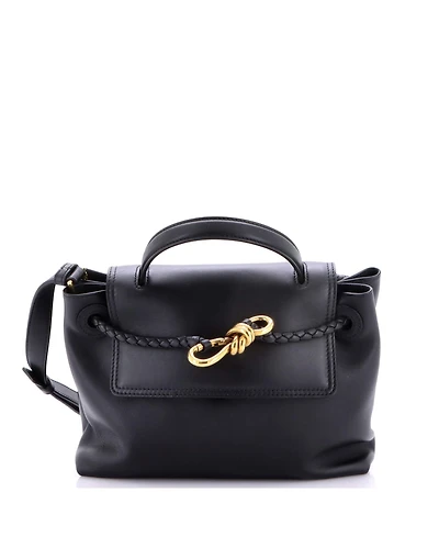 Pre-Owned Bottega Veneta Ciao Ciao Top Handle Bag Leather with Intrecciato Detail