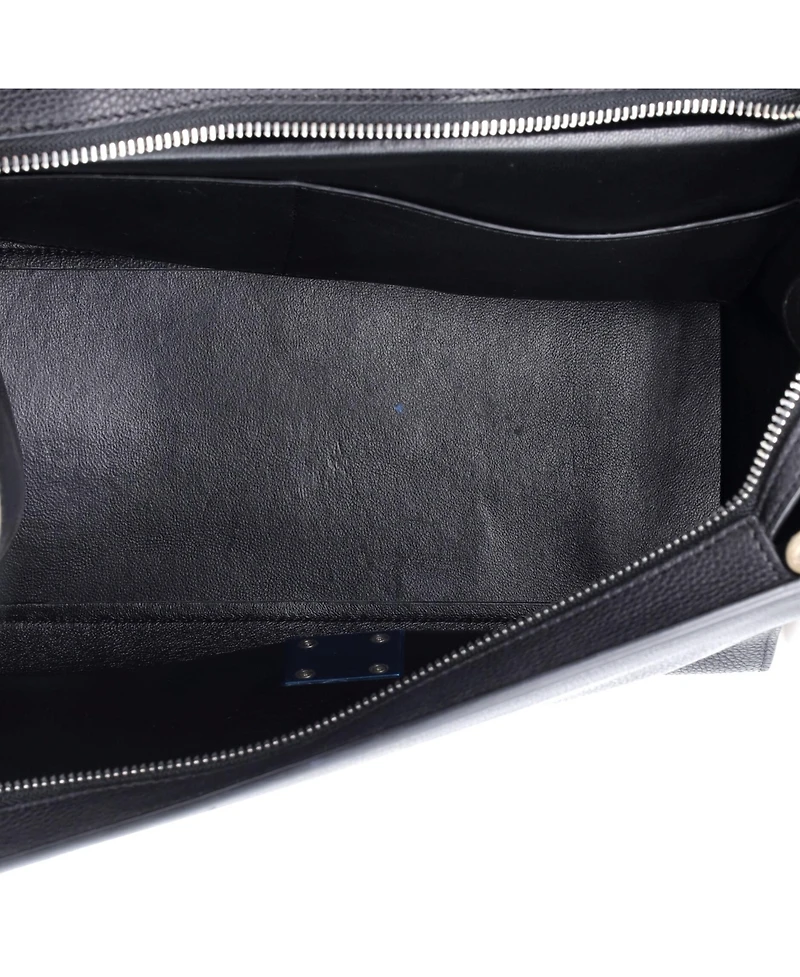 Pre-Owned Celine Small Tricolor Trapeze Bag Leather