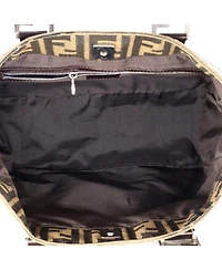 Pre-Owned Fendi Small Vintage Ff Handle Tote Zucca Canvas