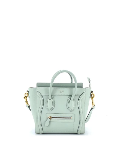 Pre-Owned Celine Nano Luggage Bag Grainy Leather