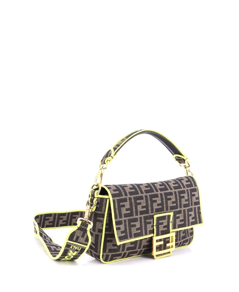 Pre-Owned Fendi Medium Baguette Nm Bag Zucca Canvas