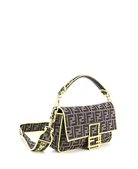 Pre-Owned Fendi Medium Baguette Nm Bag Zucca Canvas