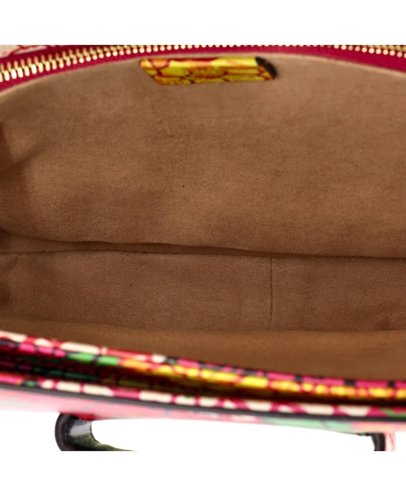 Pre-Owned Gucci Small Horsebit 1955 Shoulder Bag Printed Leather