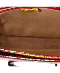 Pre-Owned Gucci Small Horsebit 1955 Shoulder Bag Printed Leather