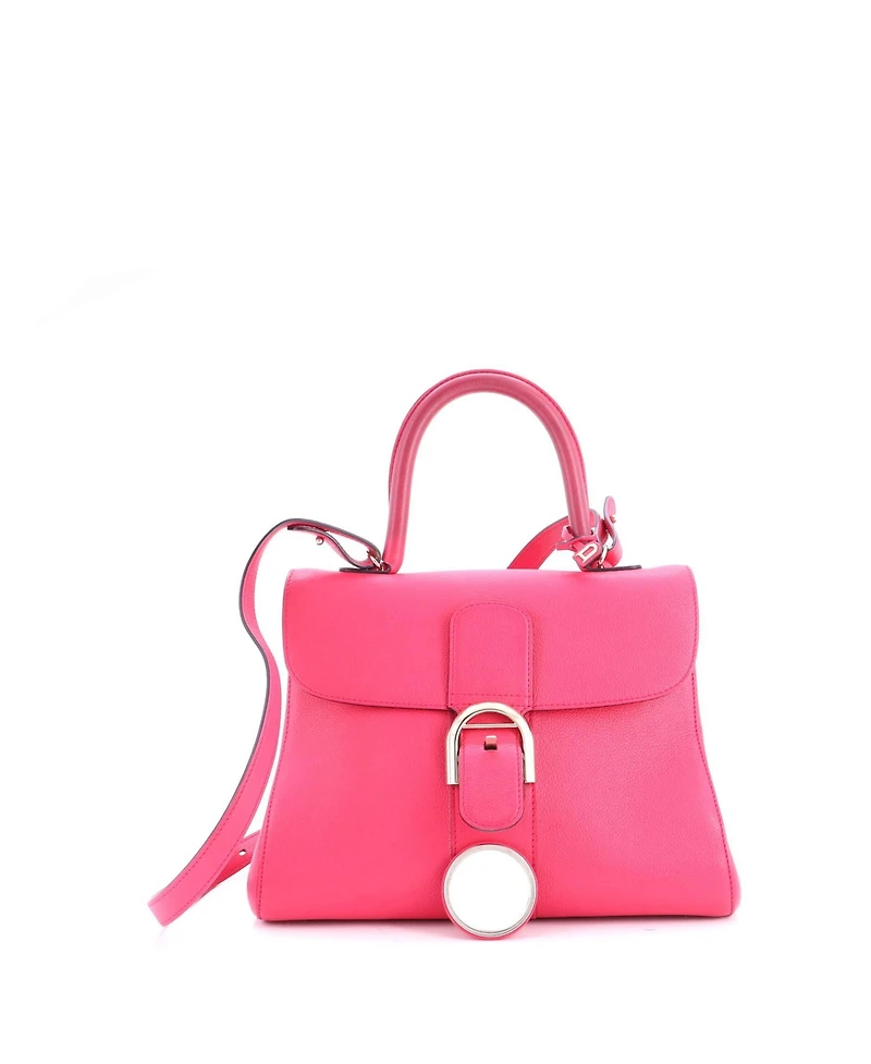Pre-Owned Delvaux Mm Brillant Top Handle Bag Leather