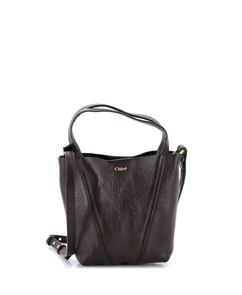 Pre-Owned Chloe Small Spin Tote Leather