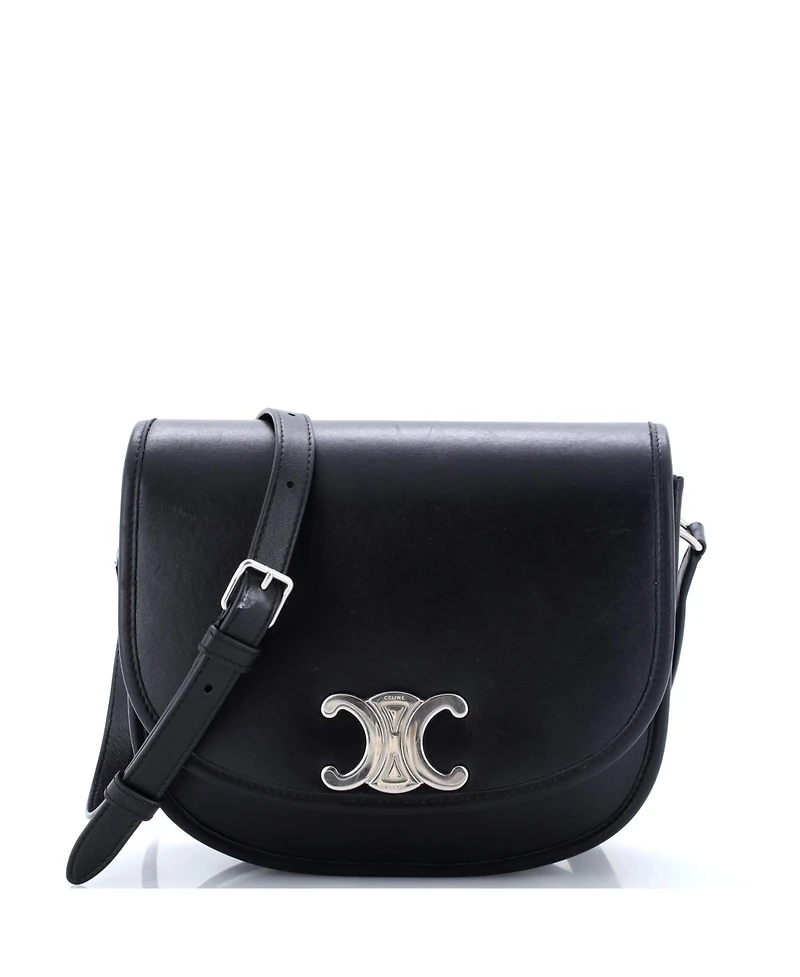 Pre-Owned Celine Medium Besace Triomphe Shoulder Bag Leather