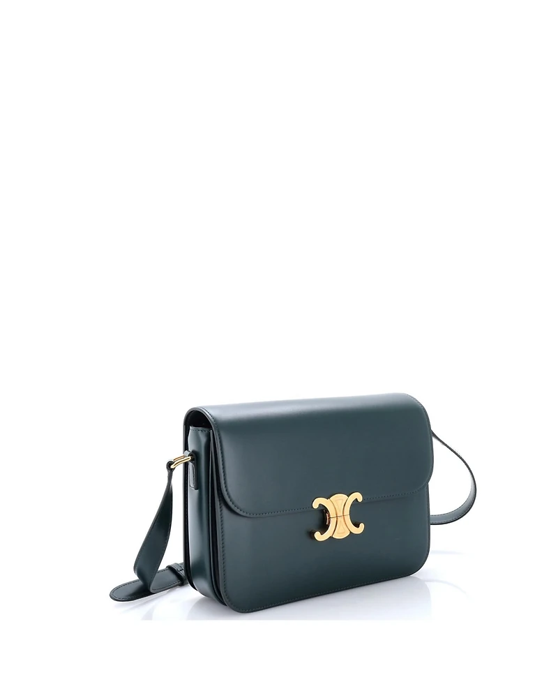 Pre-Owned Celine Large Triomphe Shoulder Bag Smooth Calfskin