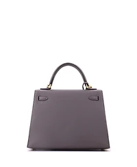 Pre-Owned HERMES Kelly 25 Handbag Grey Epsom with Gold Hardware
