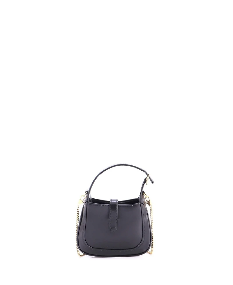 Pre-Owned Gucci Super Mini Jackie 1961 Chain Hobo Leather