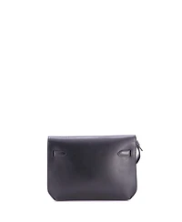 Pre-Owned HERMES 25 Kelly Depeches Pouch Evergrain