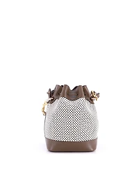Pre-Owned Fendi Small Mon Tresor Bucket Bag Perforated Leather