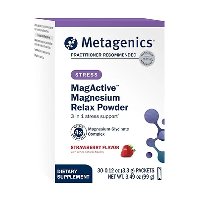 Metagenics MagActive Magnesium Relax Powder, 30 packets