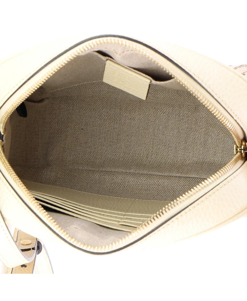 Pre-Owned Gucci Mini Bree Disco Crossbody Bag Gg Canvas with Leather