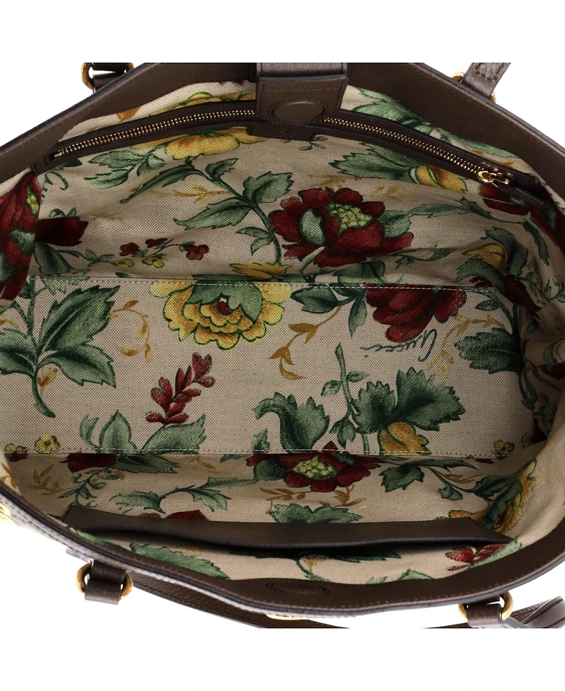 Pre-Owned Gucci Medium Ophidia Tote Grommet Gg Coated Canvas