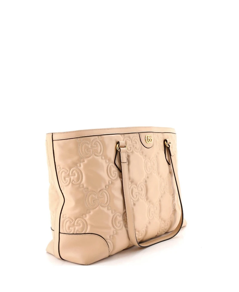 Pre-Owned Gucci Medium Ophidia Open Tote Gg Matelasse Leather