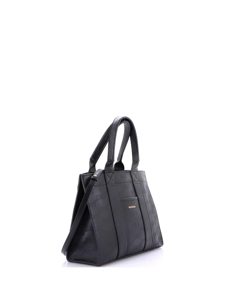 Pre-Owned Balenciaga Small Hardware Tote Embossed Leather