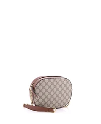 Pre-Owned Gucci Mini Chain Crossbody Bag Gg Coated Canvas and Leather