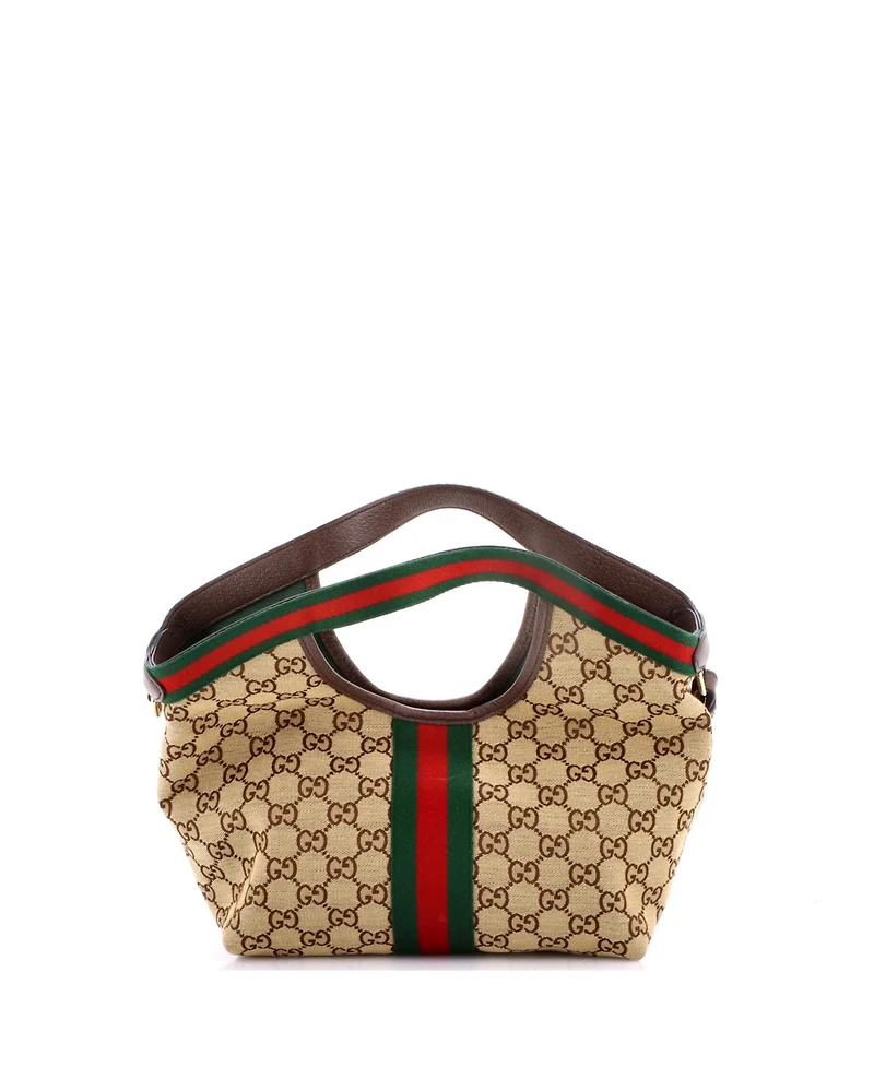 Pre-Owned Gucci Small Giglio Tote Gg Canvas
