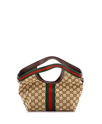 Pre-Owned Gucci Small Giglio Tote Gg Canvas