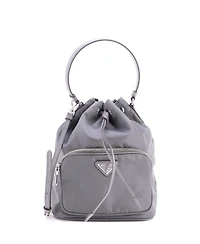 Pre-Owned Prada Small Drawstring Bucket Bag Re-Nylon