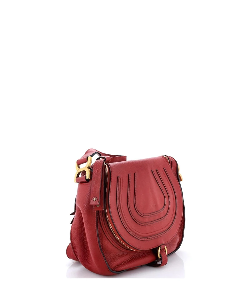 Pre-Owned Chloe Medium Marcie Zip Crossbody Bag Leather