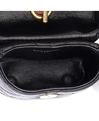 Pre-Owned Saint Laurent June Box Bag Charm Quilted Leather