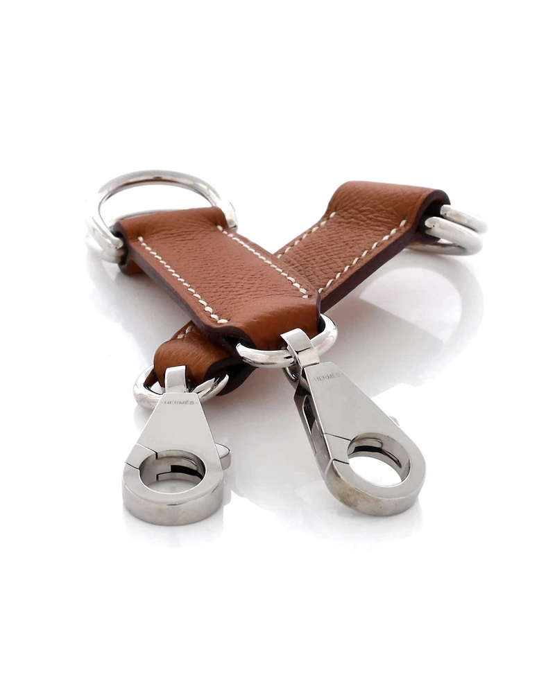 Pre-Owned HERMES Attache Soie Bag Strap 2-Piece Set Leather