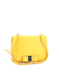 Pre-Owned Salvatore Ferragamo Small Vara Bow Crossbody Bag Leather