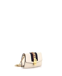 Pre-Owned Gucci Super Mini Sylvie Chain Shoulder Bag Leather